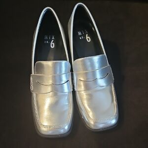 Mix No. 6 Silver Loafers for Men
